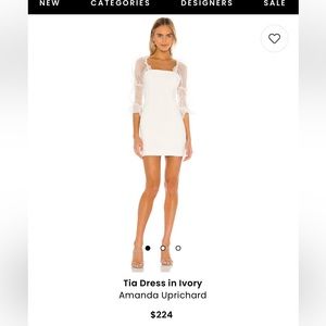 Amanda Uprichard - Tia Dress in Ivory